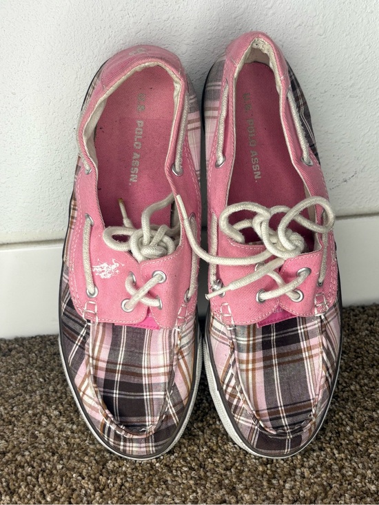Polo Ralph Lauren Shoes - Polo by Ralph Lauren Pink Plaid Women's Sneakers